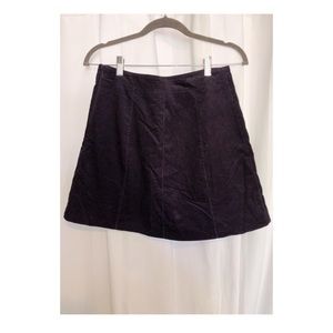 Corduroy Dark Purple Skirt